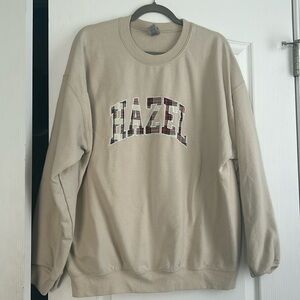 Hazel Boutique Flannel Crewneck